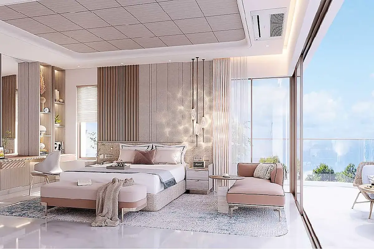 Master bedroom with a deck (artist's impression)
