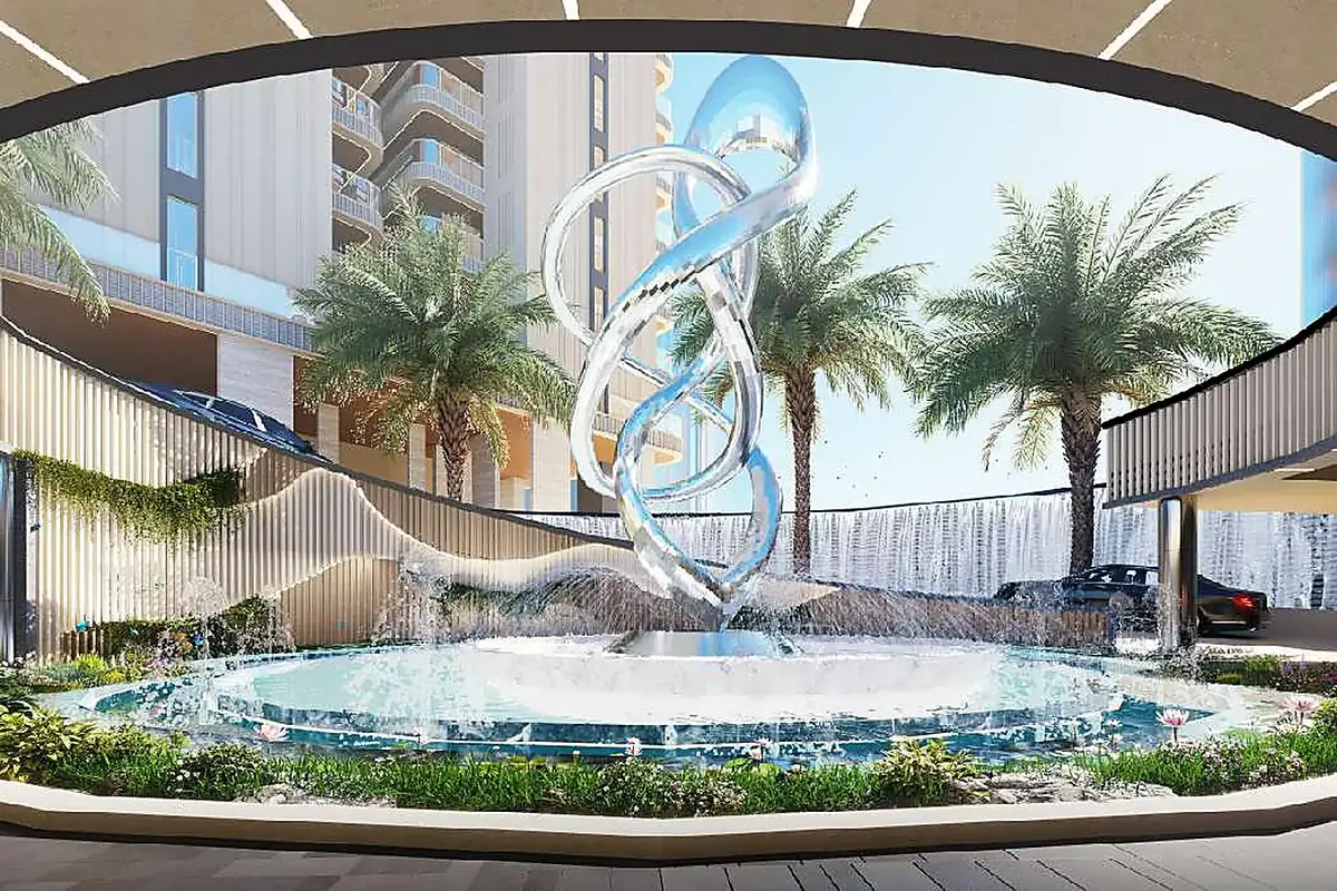 Multi-level parking around a sculpture court (artist's impression)